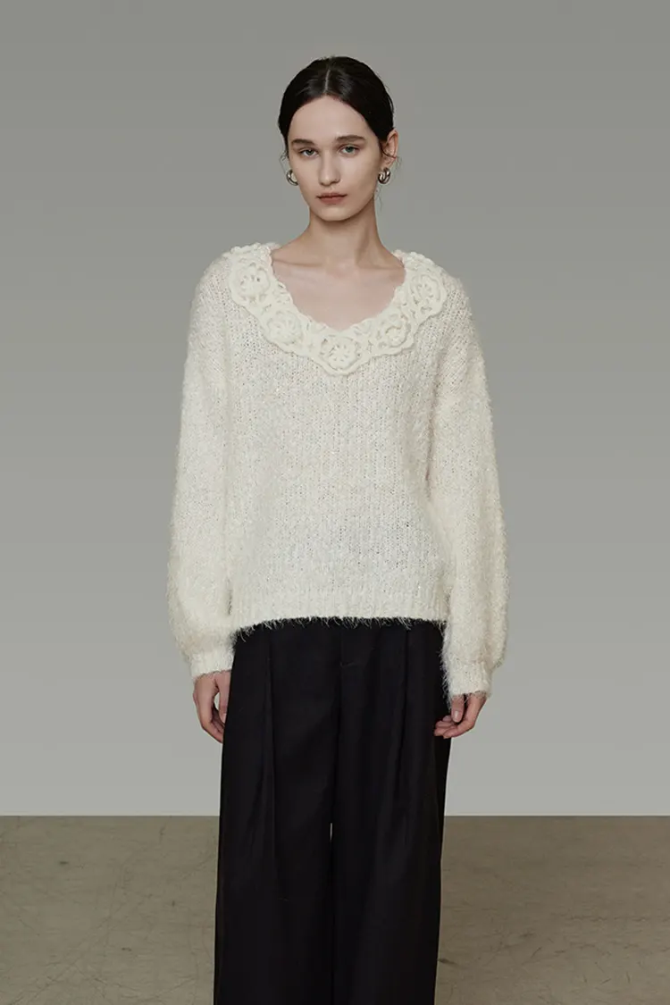 Women's 3D Lace Sweate